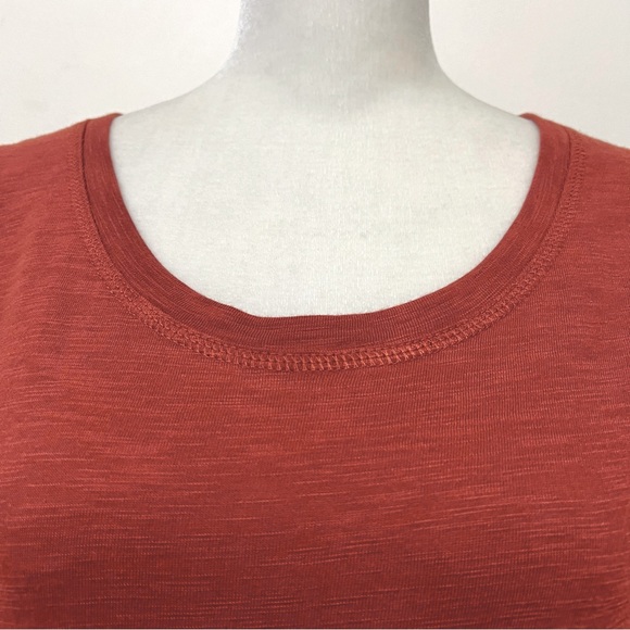 NWOT LOGO Lounge Lori Goldstein Rust Slub Knit Maxi Tank Dress - Picture 7 of 12